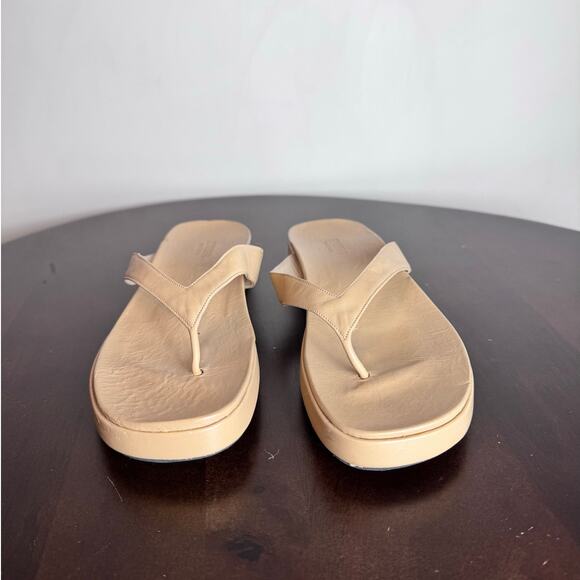 Via Spiga Leather Platform Flip-Flops - Size 9 - Picture 2 of 6
